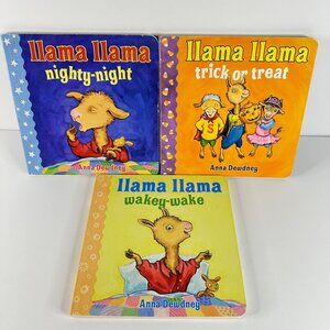 Llama Llama Board Books Bundle-Lot of 3-Wakey Wake Nighty Night Halloween